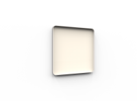 Lintex Frame Wall glastavle med grå ramme 100x100cm Pale, råhvid