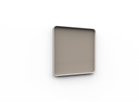 Lintex Frame Wall glastavle med grå ramme 100x100cm Cozy, brun