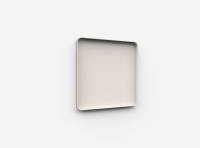 Lintex Frame Wall glastavle med grå ramme 100x100cm Lazy, lys brun