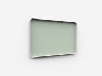 Lintex Frame Wall glastavle med grå ramme 150x100cm Fair, lys grøn