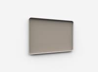 Lintex Frame Wall glastavle med grå ramme 150x100cm Lonely, mørk brun