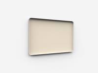 Lintex Frame Wall glastavle med grå ramme 150x100cm Mild, beige
