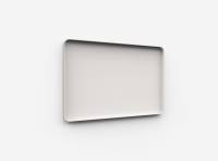 Lintex Frame Wall glastavle med grå ramme 150x100cm Soft, lys beige