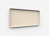 Lintex Frame Wall glastavle med grå ramme 200x100cm Mild, beige