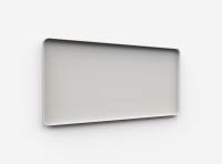 Lintex Frame Wall glastavle med grå ramme 200x100cm Shy, lys grå