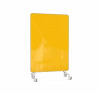 Lintex Frame Mobile glastavle 120x196cm med grå ramme Bright, gul