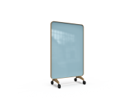 Lintex Frame Mobile glastavle 120x196cm med egetræsramme Calm, lys blå