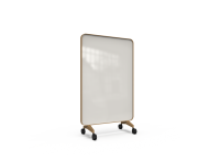 Lintex Frame Mobile glastavle 120x196cm med egetræsramme Soft, lys beige