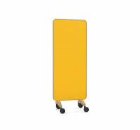 Lintex Frame Mobile Silk glastavle 75x196cm med egetræsramme Bright, gul