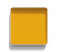 Lintex Frame Wall Silk glastavle med egetræsramme 100x100cm Bright, gul