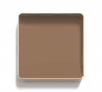 Lintex Frame Wall Silk glastavle med egetræsramme 100x100cm Humble, mokka
