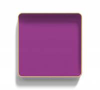 Lintex Frame Wall Silk glastavle med egetræsramme 100x100cm Vivid, violet