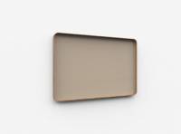 Lintex Frame Wall Silk glastavle med egetræsramme 150x100cm Cozy, brun