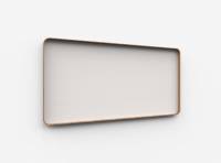Lintex Frame Wall Silk glastavle med egetræsramme 200x100cm Soft, lys beige