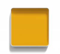Lintex Frame Wall Silk glastavle med grå ramme 100x100cm Bright, gul
