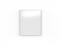Lintex magnetisk whiteboard ONE hvid ramme 100x120cm 