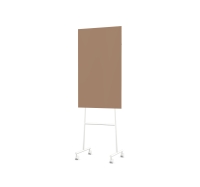 Lintex Mono Mood mobile glastavle 70x120cm hvidt stativ Humble, mokka