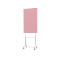 Lintex Mono Silk mobile glastavle 70x196cm med gr&aring;t stativ Blush, lyser&oslash;d