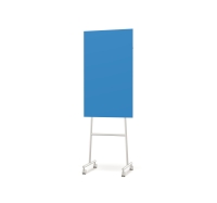 Lintex Mono Silk mobile glastavle 70x196cm med gr&aring;t stativ Daring, bl&aring;