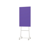 Lintex Mono Silk mobile glastavle 70x196cm med gr&aring;t stativ Dreamy, lilla