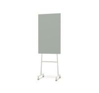 Lintex Mono Silk mobile glastavle 70x196cm med gr&aring;t stativ Frank, gr&aring;gr&oslash;n