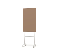 Lintex Mono Silk mobile glastavle 70x196cm med gr&aring;t stativ Humble, mokka