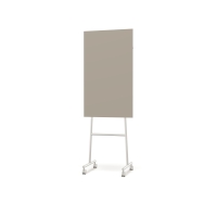 Lintex Mono Silk mobile glastavle 70x196cm med gr&aring;t stativ Lonely, m&oslash;rk brun