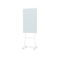 Lintex Mono Silk mobile glastavle 70x196cm med hvid stativ Crisp, duebl&aring;