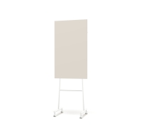 Lintex Mono Silk mobile glastavle 70x196cm med hvid stativ Lazy, lys brun