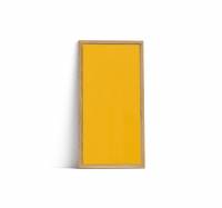 Lintex Offset Wall glastavle 100x195cm med eg ramme Bright, gul