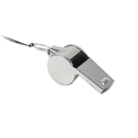 Metal fl&oslash;jte Xiula med lanyard s&oslash;lv