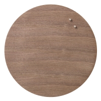 Naga Nord magnetisk tavle rund &Oslash;45cm valn&oslash;d | Outlet