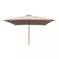 Orlando Luksus parasol 300x300cm med tr&aelig;stok sand | Demovare