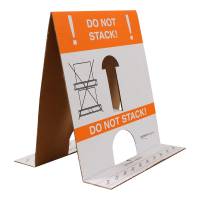 Palletop med teksten "Do not stack" 210x240mm