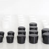 Stoledupper sort plast til Ana stol