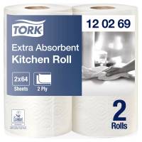 Tork Ekstra Plus køkkenrulle 2-lags 120269 hvid, 24 ruller