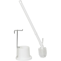 Vikan ergonomisk toiletb&oslash;rste med top b&oslash;rste hvid | Outlet