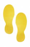 Durable gulvmarkering selvklæbende "Fod" gul, 5 par