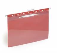 Durable hængemappe med filestrips rød-klar A4