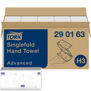 Tork Soft Singlefold håndklædeark 2-lag One-Stop H3 290163 hvid