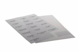 Etiketter til navneskilte p&aring; A4 ark, 40 x 70 mm, 100% genbrugspapir