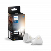 Philips Hue 4.2W GU10 EU spot - 2stk pakning hvid ambiance 