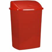 Affaldsspand plast med svinglåg 26 liter 35,2x48cm rød