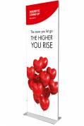 Bannerstander magnetisk Stand-up dobbeltsidet 80x200cm