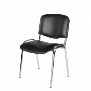 Comfort Basic stabelstol med kunstlæder sort