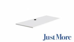 ConSet bordplade 100x60cm 25mm spånplade hvid laminat