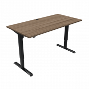 ConSet 501-33 hæve-sænke bord 160x80cm valnød med sort stel