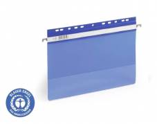 Durable hængemappe med filestrips blå-klar Eco A4