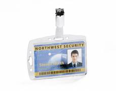 Durable ID-kortholder 54x85mm med stropklemme