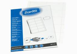 Bantex etiketteark til kongresmærke 55x90mm, hvid
